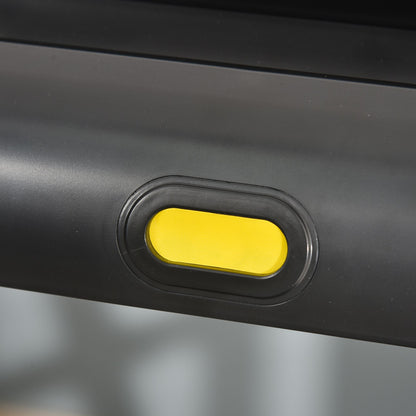 HOMCOM Laufband Klappbar elektrisch 500 W 1-12 km/h LED-Display Getränkehalter und Handyhalterung sehr gut geeignet für Home Gym Indoor Fitness Schwarz 134 x 60 x 118 cm