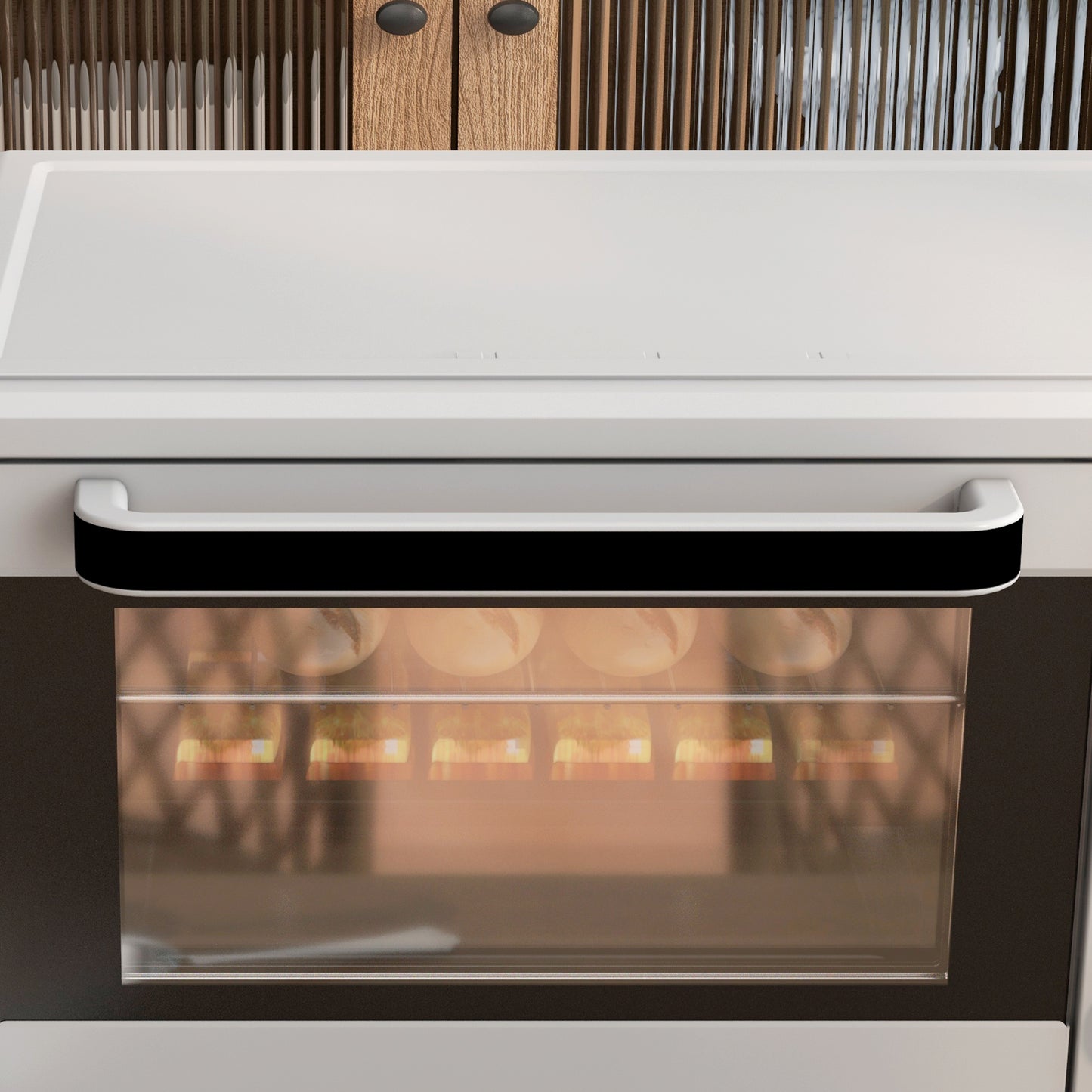 HOMCOM Minibackofen, 21 L Toasterofen mit 1 Drahtgestell und 1 Backblech, 3 Kochmodi, 100 °C-230 °C, Edelstahl, Glas, Silber