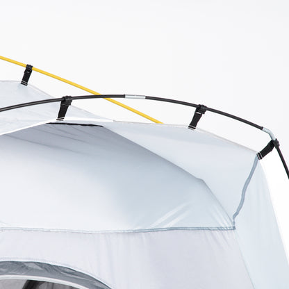 Outsunny Pop Up Kuppelzelt für 4 Personen leicht, stabil wasserdicht UV 50+ mit Haken Tür Fenster, Bodenplane