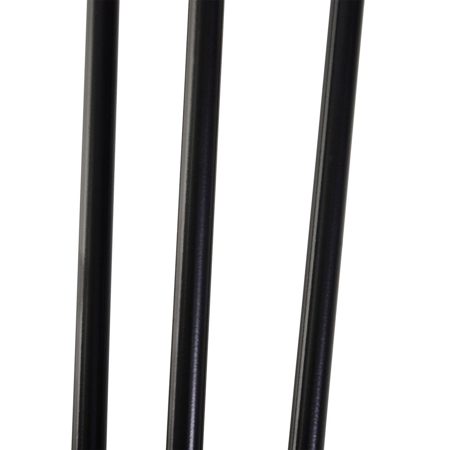 HOMCOM Tischbein-Set, 4 Stahl-Tischbeine, Gabel-Design, 40 kg belastbar, Schwarz