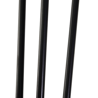 HOMCOM Tischbein-Set, 4 Stahl-Tischbeine, Gabel-Design, 40 kg belastbar, Schwarz