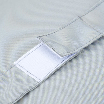 Outsunny Gartenmöbel-Set für 3 Personen mit Beistelltisch Sofa mit Kissen L-Form Outdoor Aluminium Cremeweiß