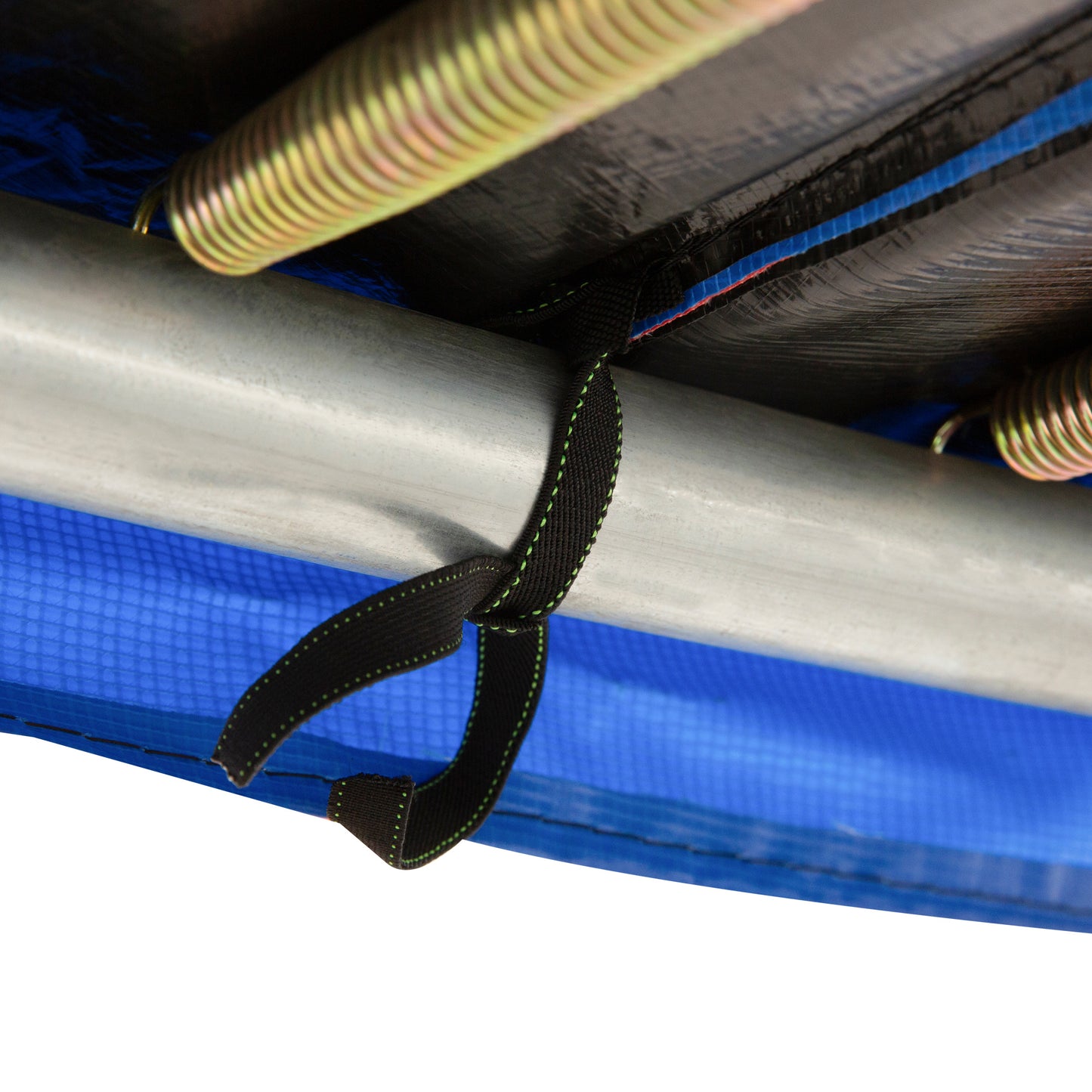 HOMCOM Trampolin Randabdeckung Ø366cm cm breit, Reißfest UV-resistent Federabdeckung, Wasserabweisend, Trampolinzubehör Randschutz Sicherheitsnetz Ersatzteile für Gartentrampoline, Rot+Gelb+Blau