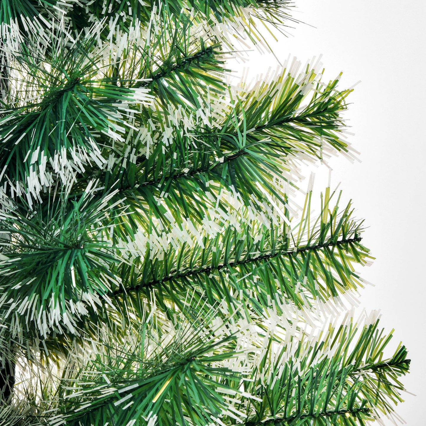 HOMCOM Künstlicher Weihnachtsbaum 1,5 m Christbaum Tannenbaum 416 Äste Metallfuß PET Grün