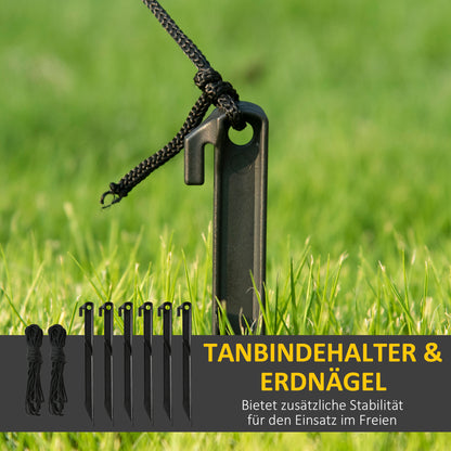 HOMCOM Aufblasbares Rentier، 1,8 m، LED-Lichter، Zubehör، automatisches Aufblasen، Gelb