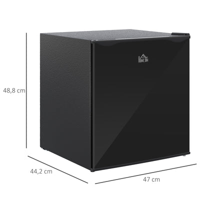 HOMCOM Mini-Gefrierschrank 35 L Gefrierbox elektrisch freistehend 45 W Mini Gefriertruhe Minikühlschrank 41dB -14 bis -24℃ 5-stufige Temperaturregelung 47 x 44,2 x 48,8 cm Schwarz