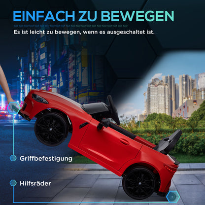 AIYAPLAY Elektro Kinderauto BMW M4, Sound & Licht, 3-5 km/h, inkl. Fernsteuerung, für 3-5 Jahre, Rot