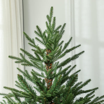 HOMCOM Weihnachtsbaum 183 cm, realistisches Aussehen, Schnellaufbau, inkl. Ständer, feuersicherer Kunststoff