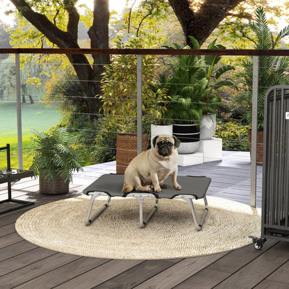 PawHut Hundebett, klappbar, robust & komfortabel, bis 10kg, 71x58x20cm, Grau