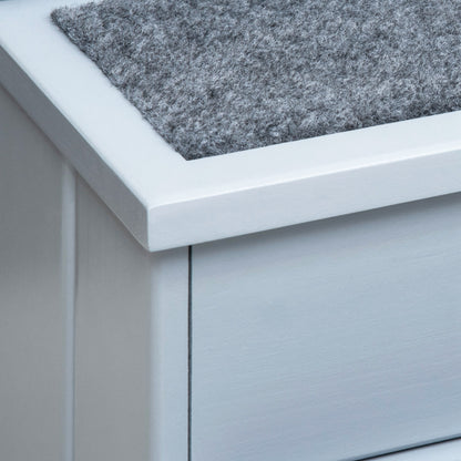 PawHut Hundetreppe 3 Stufen 38 cm Hoch Haustiertreppe für kleine bis mittelgroße Hunde Katzentreppe Hunderampe Einstiegshilf für Bett، أريكة، أريكة ورسم تلقائي