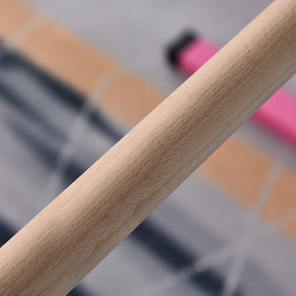 HOMCOM Gymnastik-Turnreck, 13-stufig höhenverstellbar Reckstange, Reck Turnstange aus Holz & stabile Stahlkonstruktion bis 75 kg belastbar, für 3+ Kinder, Indoor, Outdoor, Rosa