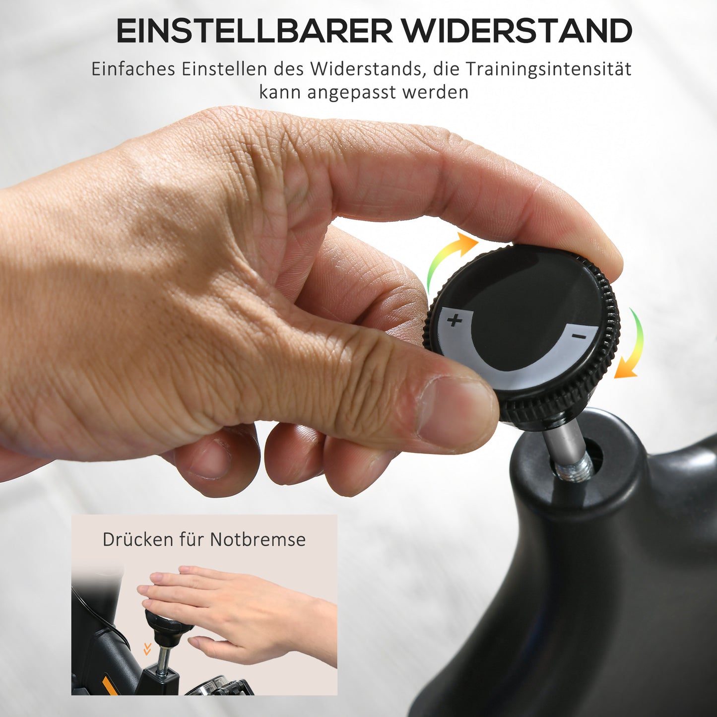 SPORTNOW Heimtrainer, leise, anpassbarer Widerstand, Pulssensor, Monitor, Blau