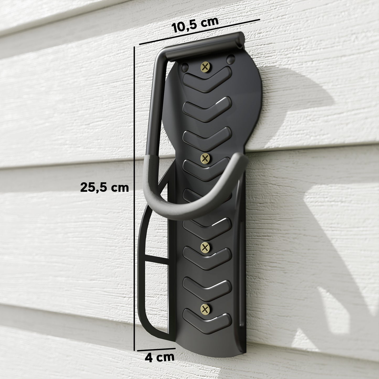 SPORTNOW 4er Set Fahrrad Wandhalterung Vertikal mit 30 kg Tragkraft klappbar für 4 Fahrräder Schwarz