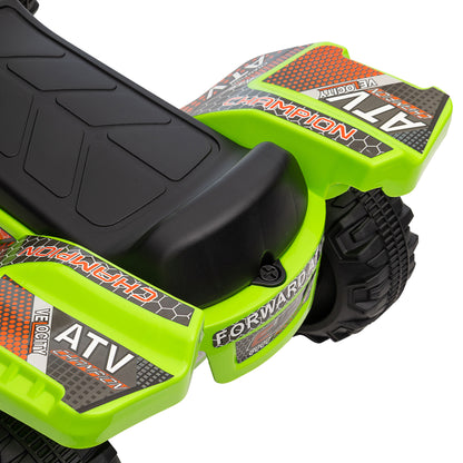 HOMCOM Kinder Quad Elektro 6V Kinderquad mit Vorwärtsfunktion, Musik, Elektro-Quad für Kinder 1,5-3 Jahre Grün