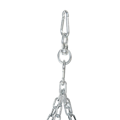 HOMCOM Boxsack-Set Box-Set mit Boxhandschuhen Gefüllt Set für Erwachsene Jugendlichen Hanging Boxing Heavy Bag 16 KG Ø30 x 120 cm Schwarz+Rot