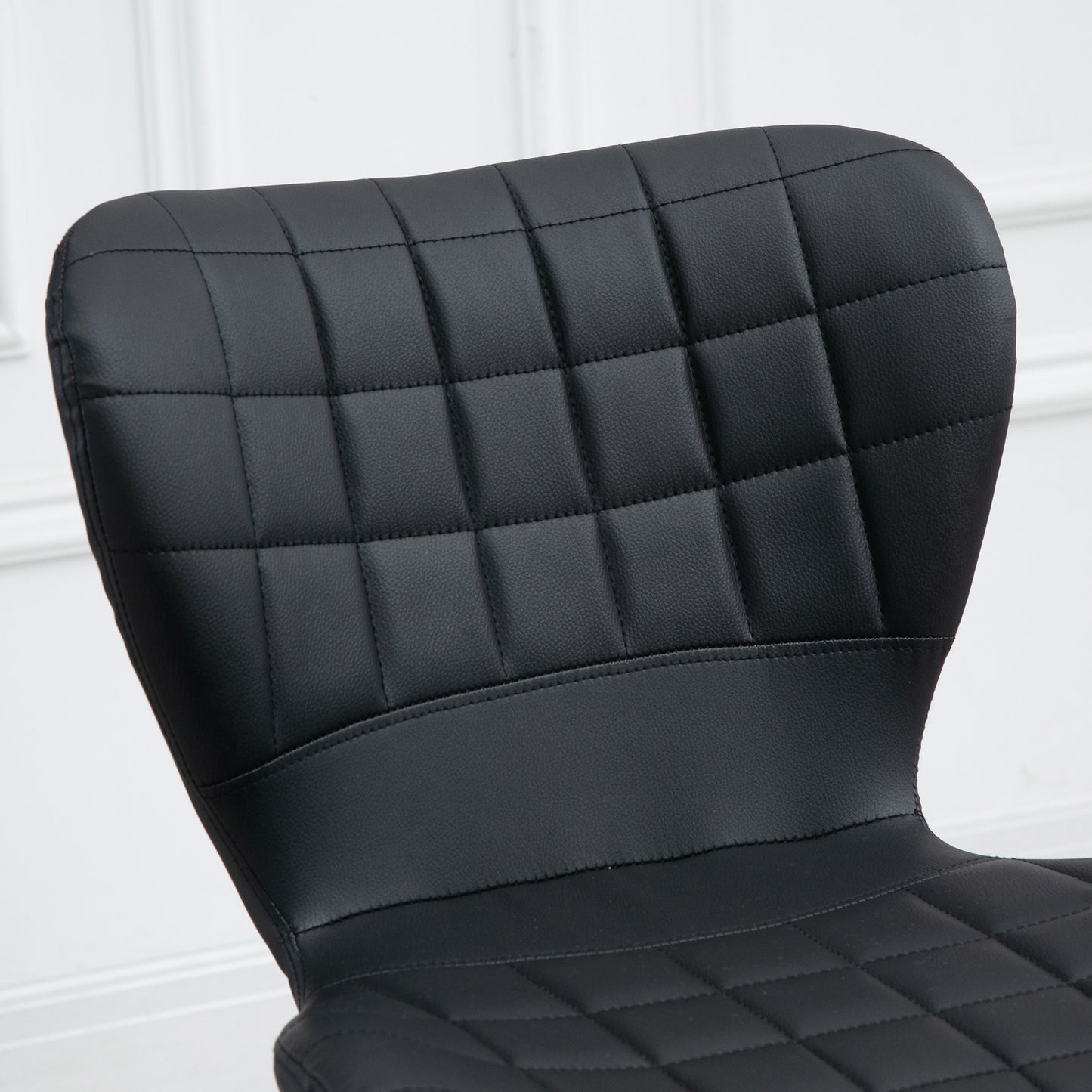 HOMCOM 2-er-Set Barhocker Retrodesign 47 cm x 51,5 cm x 89-109 cm Schwarz