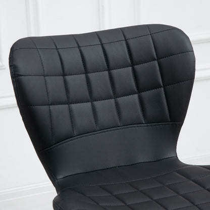 HOMCOM 2-er-Set Barhocker Retrodesign 47 cm x 51,5 cm x 89-109 cm Schwarz