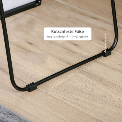 HOMCOM Großer Standspiegel, Wandspiegel, Ganzkörperspiegel, 161,5 cm, Silber