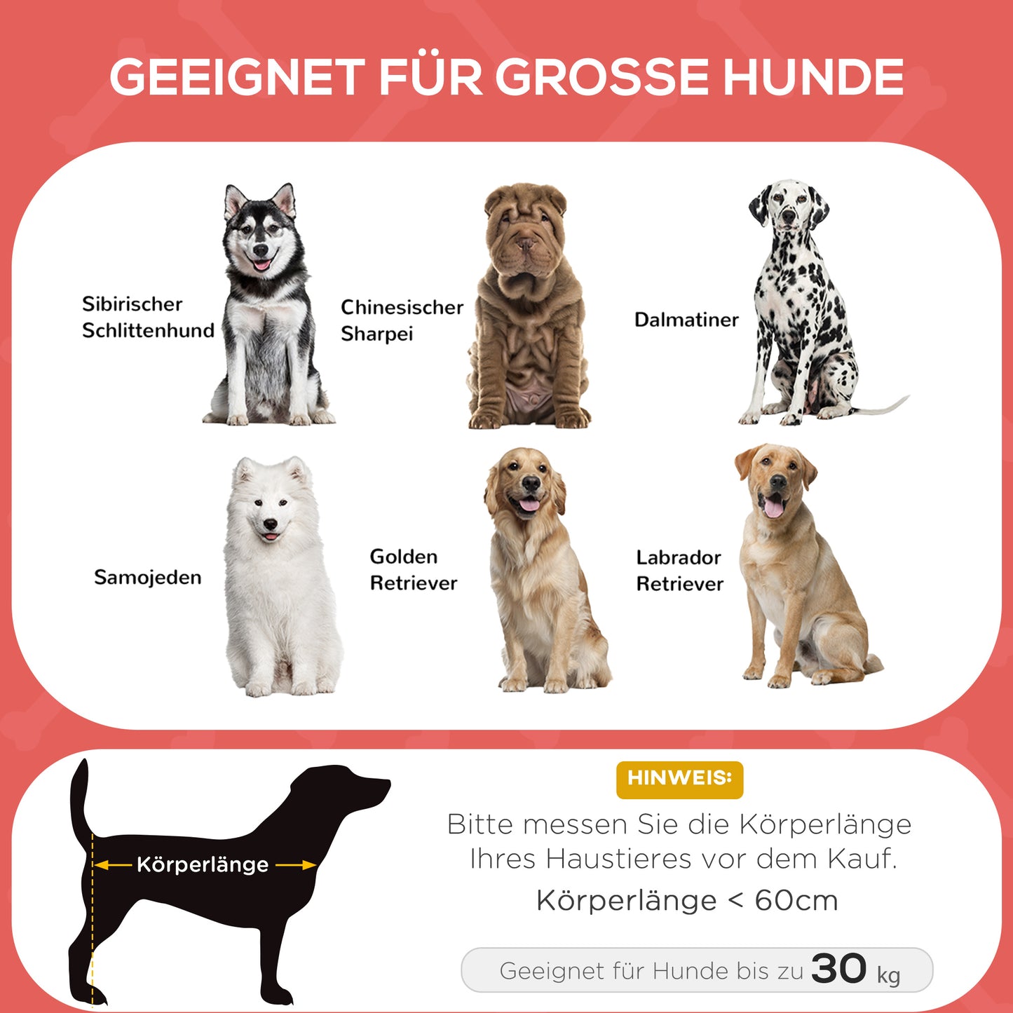 PawHut Hundebett, Hundeliege, robust, erhöht & wetterfest, bis 50 kg, 92x76x18cm, Rot