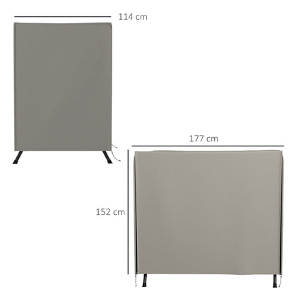 Outsunny Schutzhülle für Hollywoodschaukel, reißfest, wasserdicht, staubdicht, Polyester, 177 x 114 x 152 cm, Grau