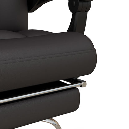 Vinsetto Bürostuhl mit Massagefunktion, ergonomisch, liegefähig, 63x57x118, Braun