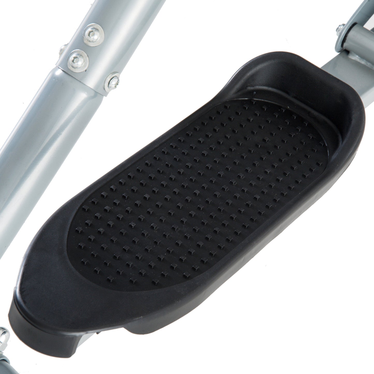 HOMCOM Crosstrainer, Heimtrainer, LCD-Display, einstellbares Brustpolster, Stahl, Silber, 96 x 60 x 152cm