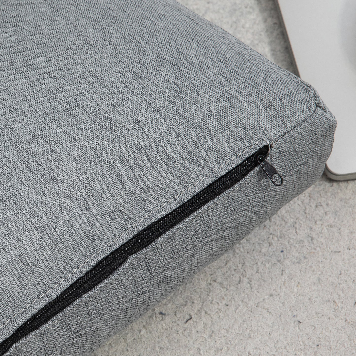 HOMCOM Sitzsack mit Bettfunktion, neigbare Lehne, klappbar, bis 120kg, 70 x 72 x 56 cm, Grau