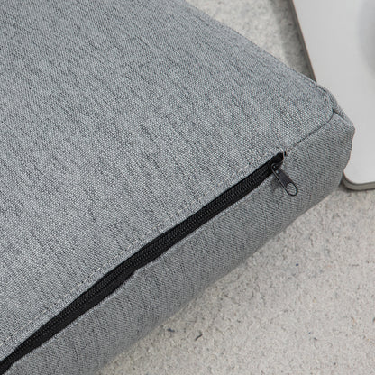 HOMCOM Sitzsack mit Bettfunktion, neigbare Lehne, klappbar, bis 120kg, 70 x 72 x 56 cm, Grau