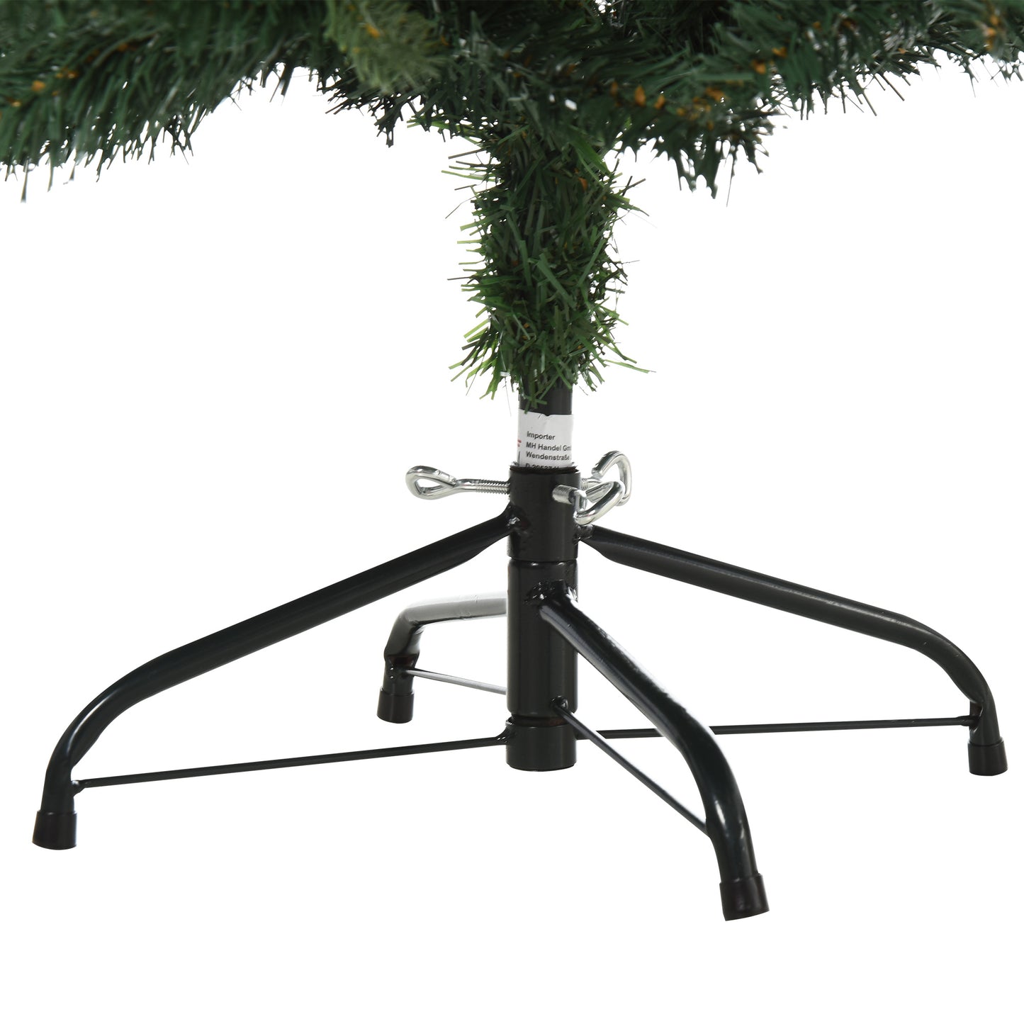 HOMCOM Weihnachtsbaum Christbaum Kunsttanne, 1,2 m, inkl. Ständer, Ø85 cm x 120 cm, Grün