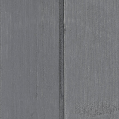 Outsunny Gartenschrank Geräteschuppen mit 2 Tür Geräteschrank mit Asphaltdach Gartenlagerschrank Antidumping Design mit Bodennägel Tannenholz Grau+Weiß 139 x 75 x 160 cm