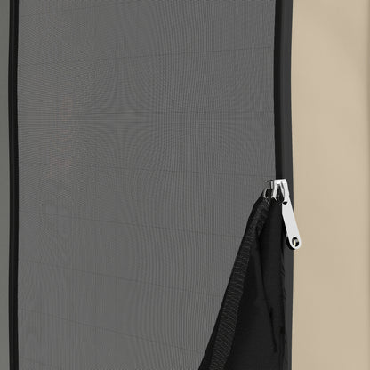 Outsunny Pop-up-Campingzelt, tragbar, UPF50+ Schutz, Netz-Seiten, Stahldraht, Khaki