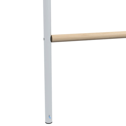 PawHut Sitzleiter für Hühner, 4 Sitzstangen, wetterfest, für 4-6 Hühner, Stahl/Holz