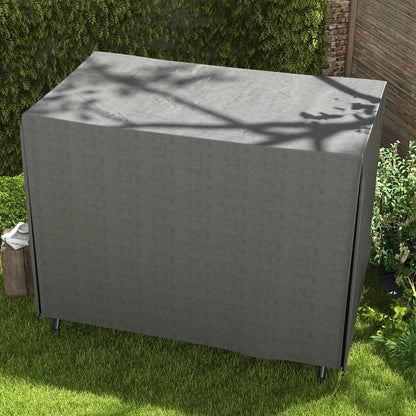 Outsunny Abdeckung für Gartenschaukel, Schutzhülle für Hollywoodschaukel, Abdeckhaube, wasserfest, 205 x 124 x 164 cm, Dunkelgrau