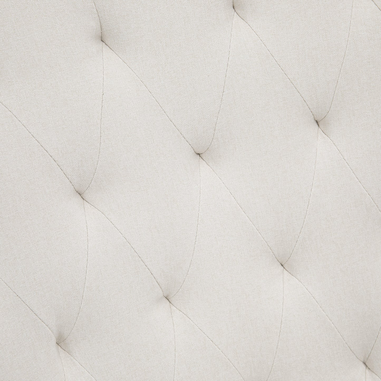 HOMCOM Schaukelstuhl im Skandi-Design Relaxsessel, Knopfheftung, 69 cm x 90 cm x 100 cm, Creme + Natur + Schwarz