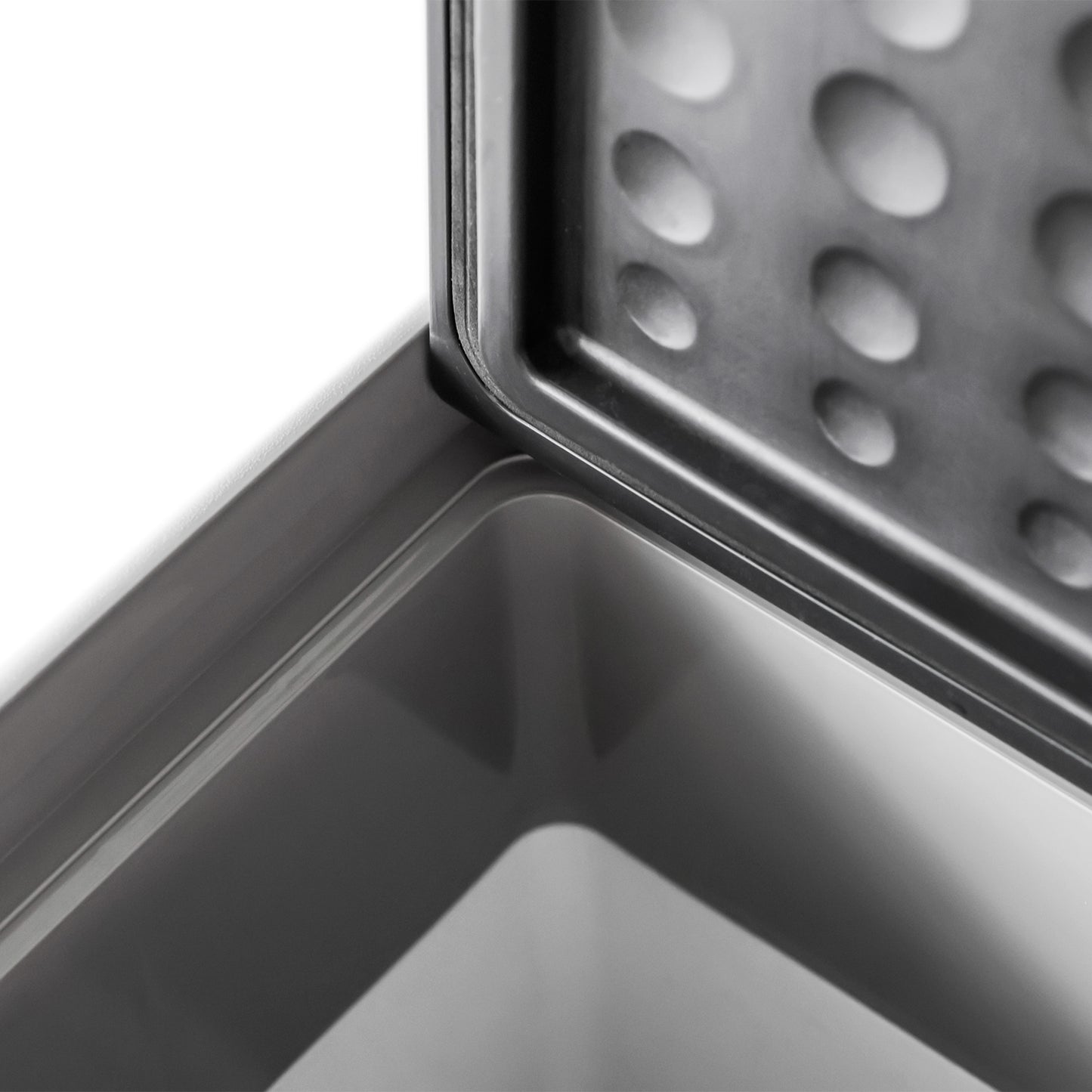 HOMCOM Autokühlschrank, Kühlbox, 50L, bis -20° C, Touch-Display, 2 Räder, Teleskopgriff, 58,6 x 37,8 x 54,5 cm, Grau