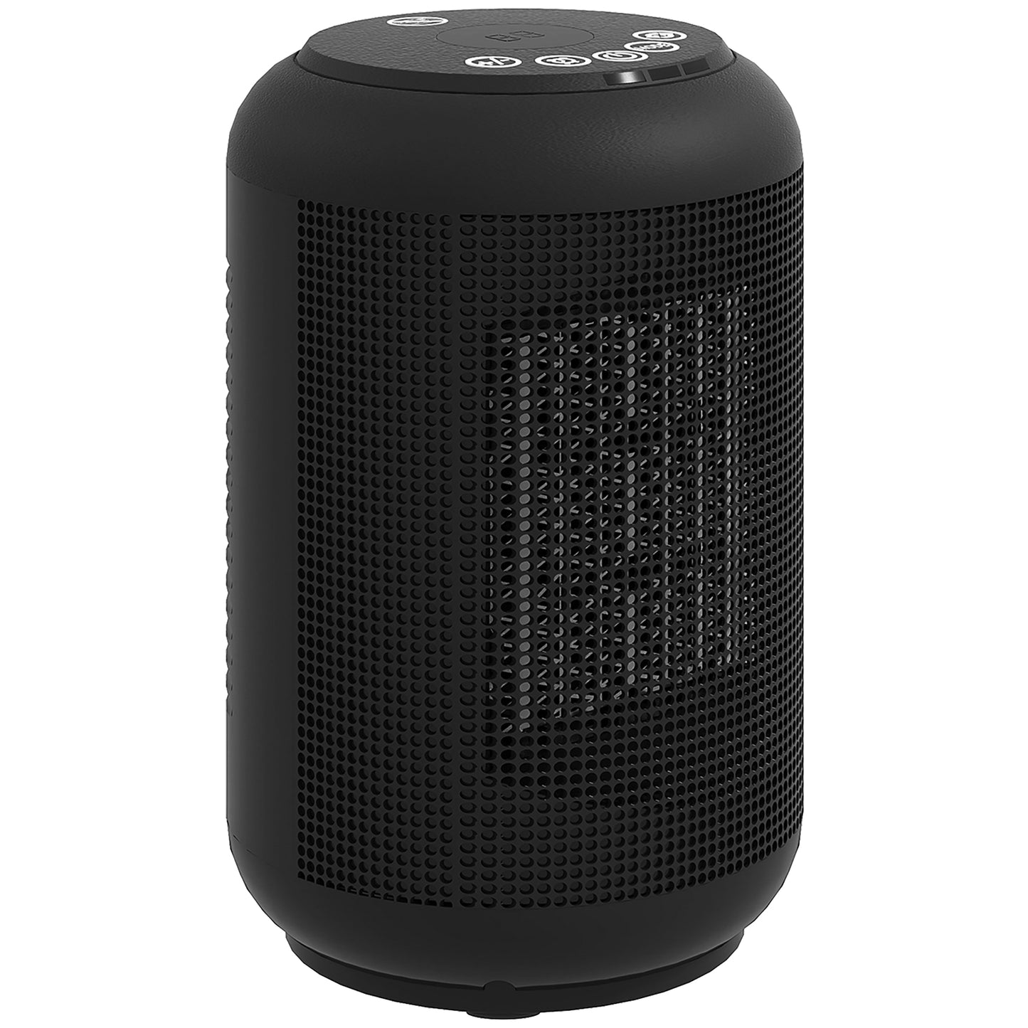 HOMCOM Heizgerät, 1500 W Heizlüfter mit 3 Modi, 24-Stunden-Timer, Kipp- und Überhitzungsschutz, 14 x 14 x 21,5 cm, Schwarz