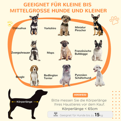 PawHut Hundebox, Haustierbox, Hundehütte mit Schloss, Magnettür, Hundehaus mit Fenster, für große Hunde, 85 x 55 x 75 cm, Grau