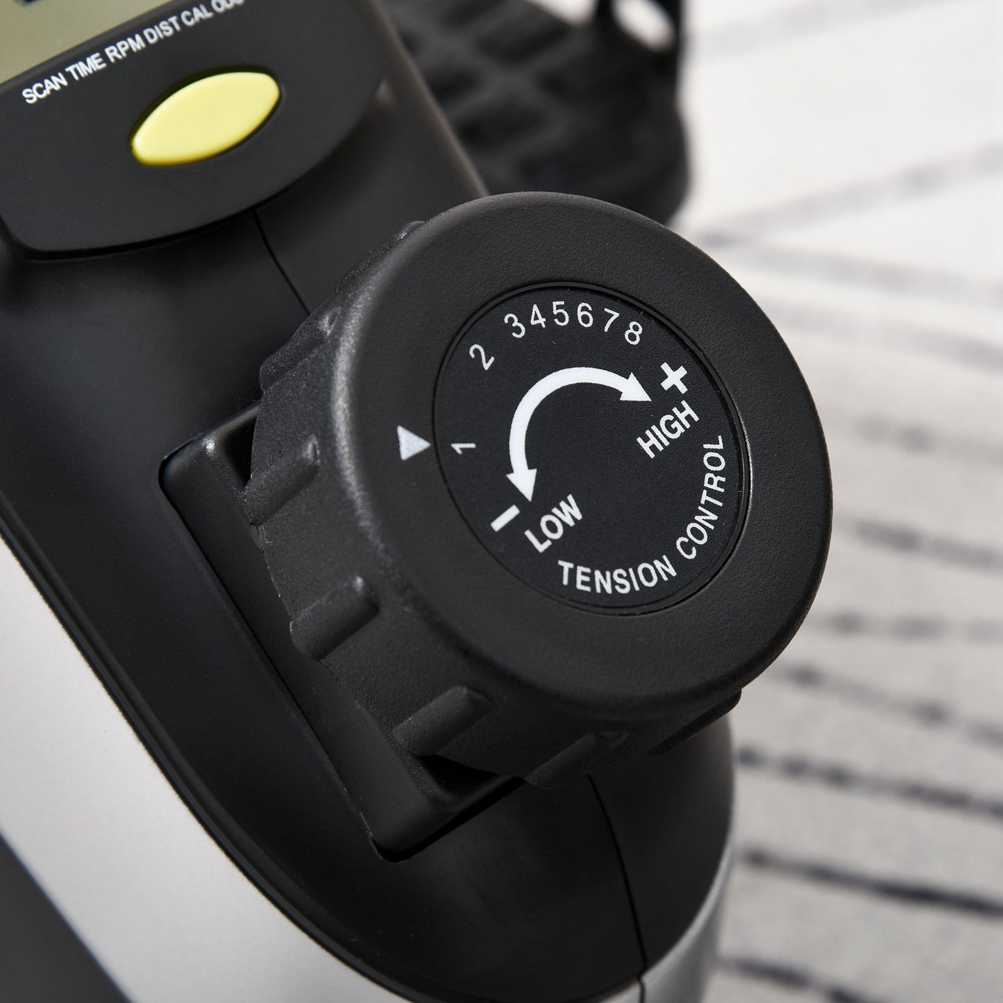 HOMCOM Mini Heimtrainer Pedaltrainer für Beintraining Pedal-Trainer mit Befestigungsgurt Anti-rutschmatte