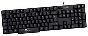 Techmade Tastiera Wired Filo Black