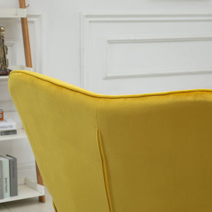HOMCOM Wohnzimmerstuhl, Einzelsessel mit Rückenlehne, samtartiges Polyester, Schaumstoff, Buchenholz, 71 x 76 x 101 cm, Grau
