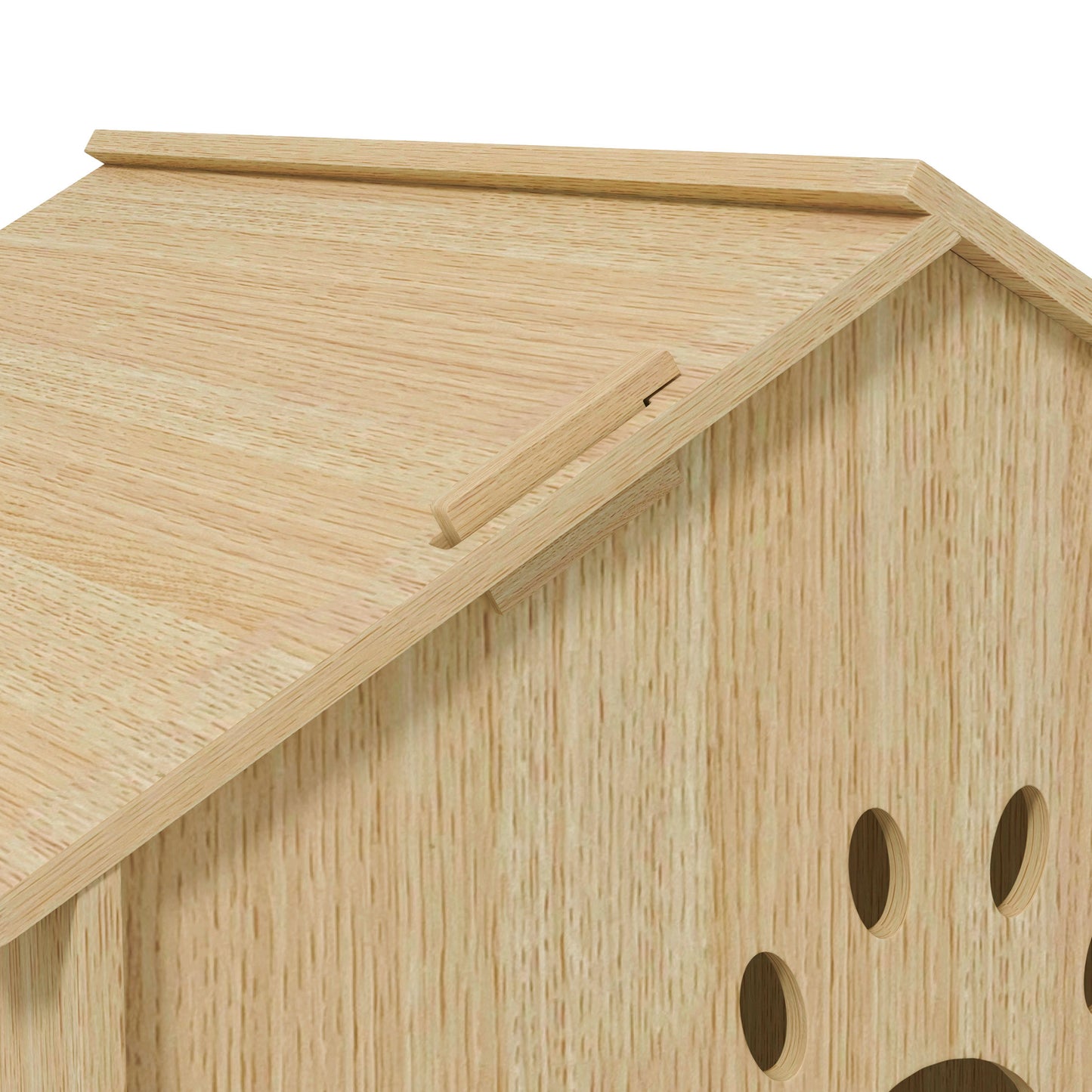 PawHut Hundehütte/Katzenhaus für Indoor, niedliches Design, 50 x 41 x 51 cm