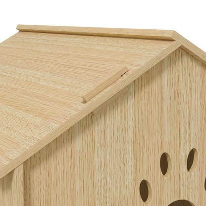 PawHut Hundehütte/Katzenhaus für Indoor, niedliches Design, 50 x 41 x 51 cm