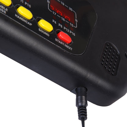 HOMCOM Elektronische Dartscheibe Dartboard Dart-set mit LED Anzeige mit automatischer Wertung Soundeffekte 6 Darts 24 Dartköpfe 27 Spiele und 243 Trefferoptionen für 16 Spieler 44 x 51,5 x 3,2 cm