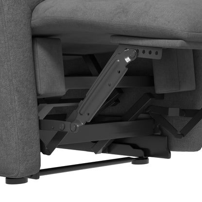 HOMCOM Relaxsessel Liegesessel Fernsehsessel، Liegefunktion Leinenoptik، 93 سم × 88 سم × 102 سم، غراو