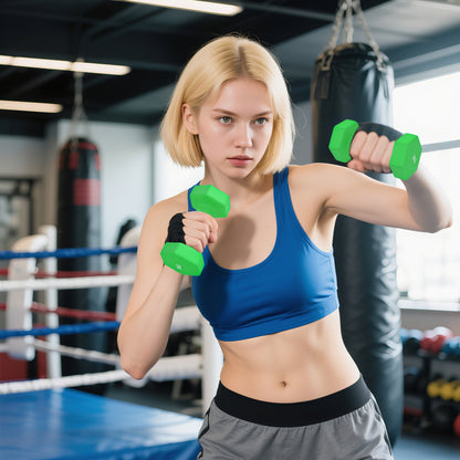 SPORTNOW Hantelset mit Aufbewahrungsgestell, Set mit 6 Hanteln für Fitness-Training, 2 x 1kg, 2 x 3kg, 2 x 5kg