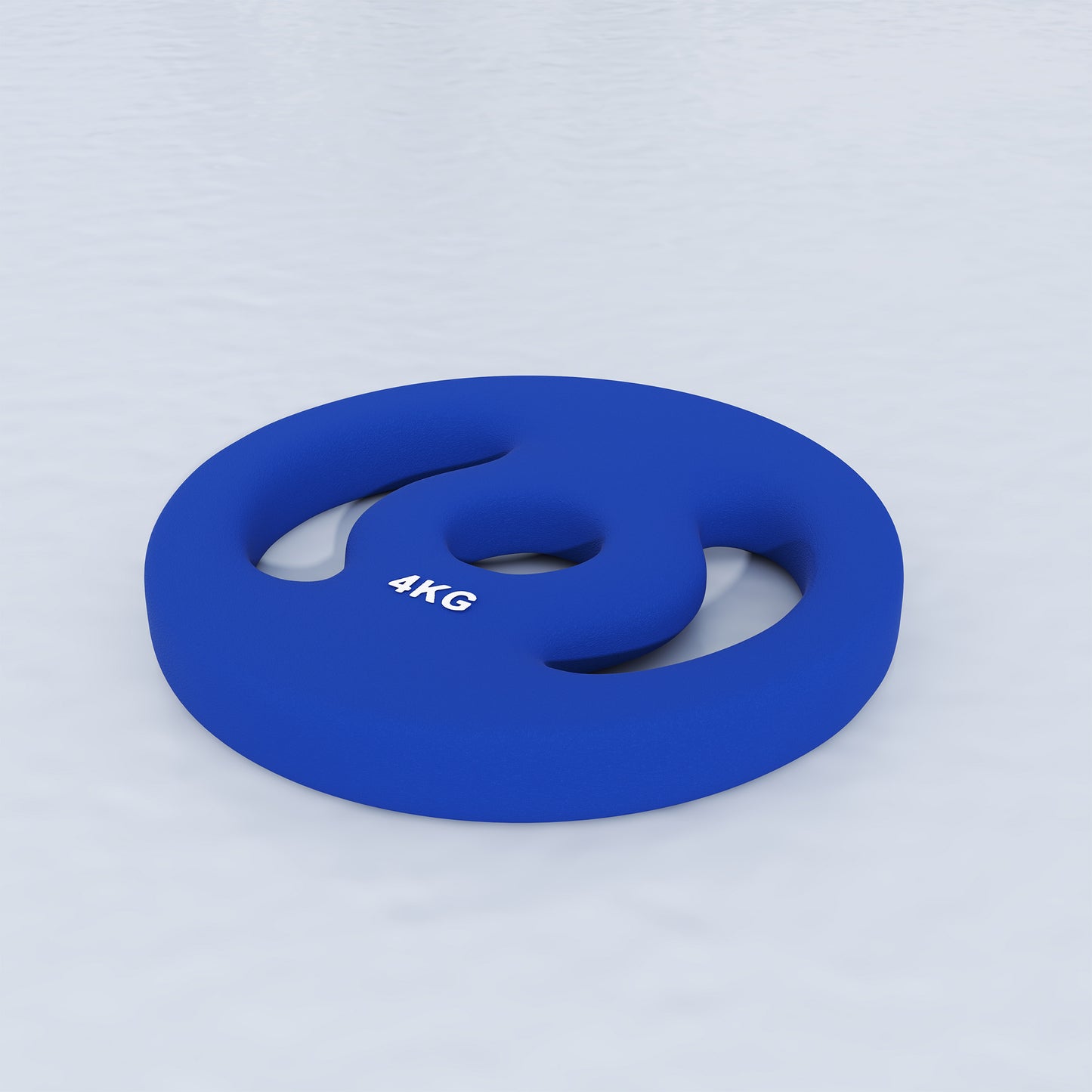 SPORTNOW 2 x 4 kg Gewichtsplatten mit praktischen Handgriffen, Gewichts-Set für Home-Gym, Fitnessstudio, Stärke-Training, Blau