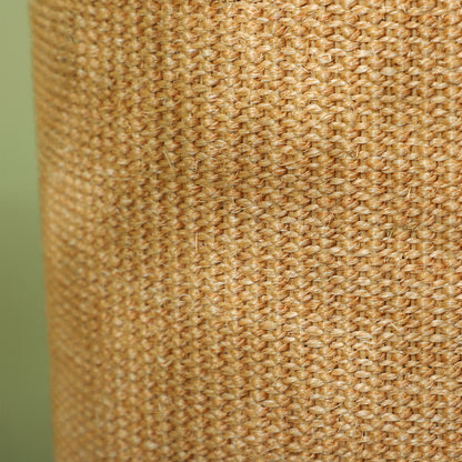 PawHut Katzenbaum mit viel Platz, Plüschbezug, Sisal-Oberfläche, Φ35 x 60H cm, Braun-Beige, 10 kg