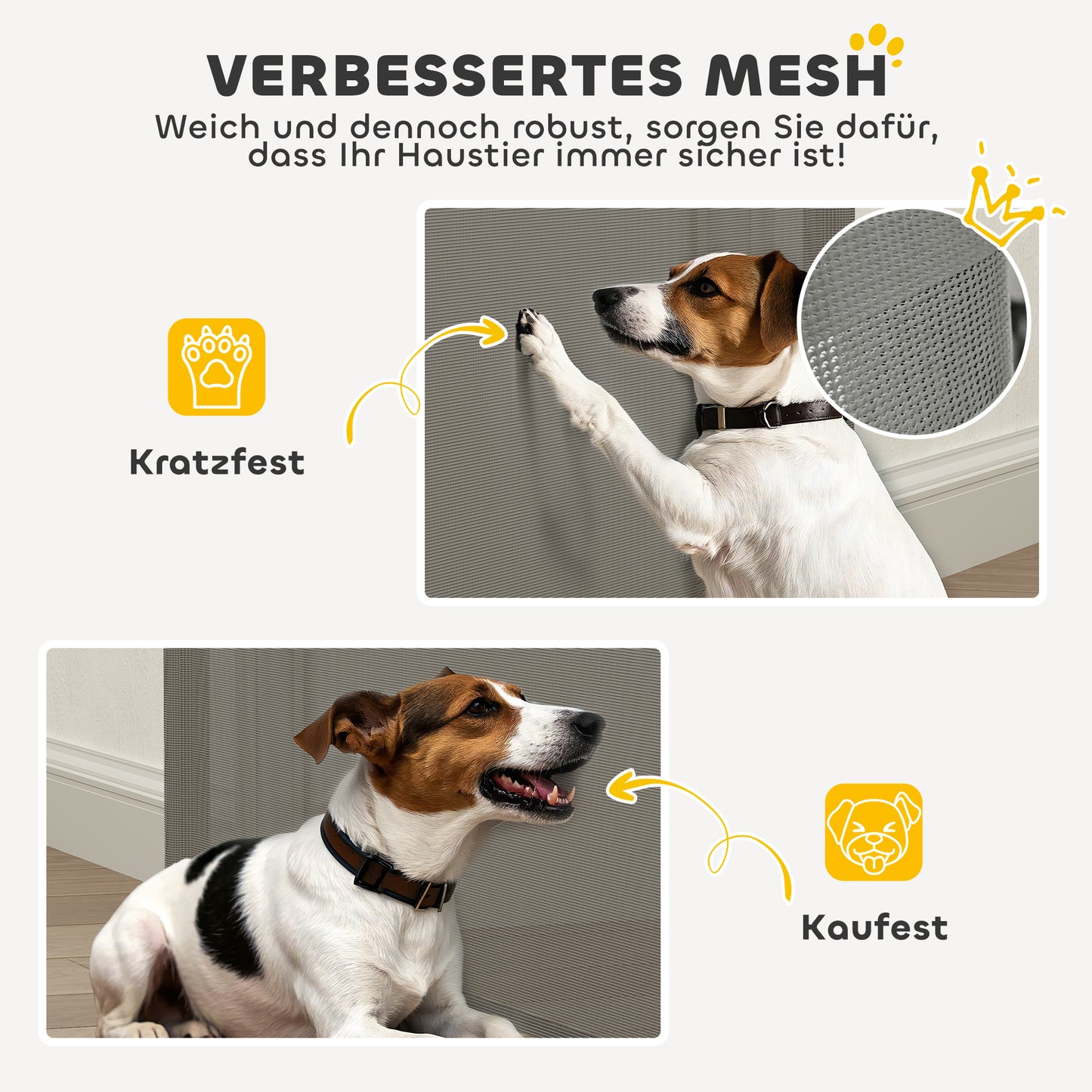 PawHut Treppenschutzgitter Ausziehbar 0-136 سم 87 سم Hoch Türschutzgitter für Haustiere 142 x 10 x 87 cm Grau