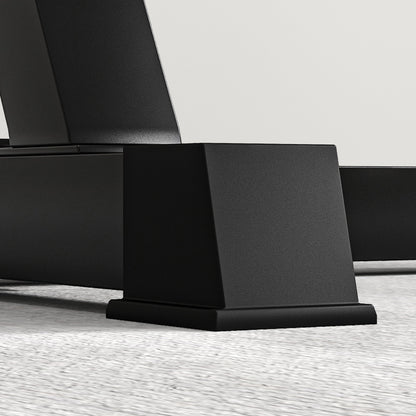 SPORTNOW Curlbank & Trizeps-Extension, 5 Sitzverstellungen, 25 Winkel, Stahl & Kunstleder, Schwarz