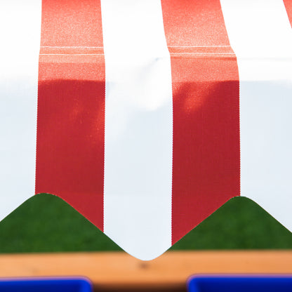 Outsunny Sandkasten Sandkiste Holz Bodenloses Design Matsch-Bereich für Kinder 3-7 Jahre Sandkasten mit Abdeckung Dach für Garten Terrasse Strand Outdoor Gelb 107,5 x 107,5 x 110 cm